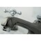 Kingston Brass NS4467BX 8" Widespread Bathroom Faucet, Black Stainless Steel/ Chrome NS4467BX - alternate 5